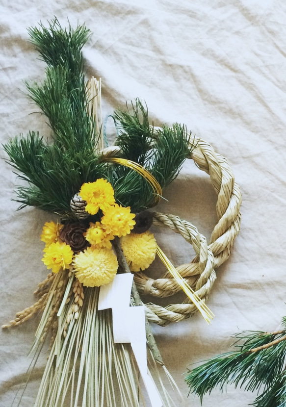 五葉松のお正月飾り しめ縄・しめ飾り primadecor 通販 1579511