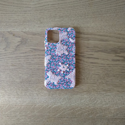 *受注製作*伊勢丹新宿ミナペルホネン*ペッパー×リリック*ピンクmix*mina perhonen*iPhoneケース* 1枚目の画像