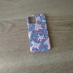 *受注製作*伊勢丹新宿ミナペルホネン*ペッパー×リリック*ピンクmix*mina perhonen*iPhoneケース* 2枚目の画像