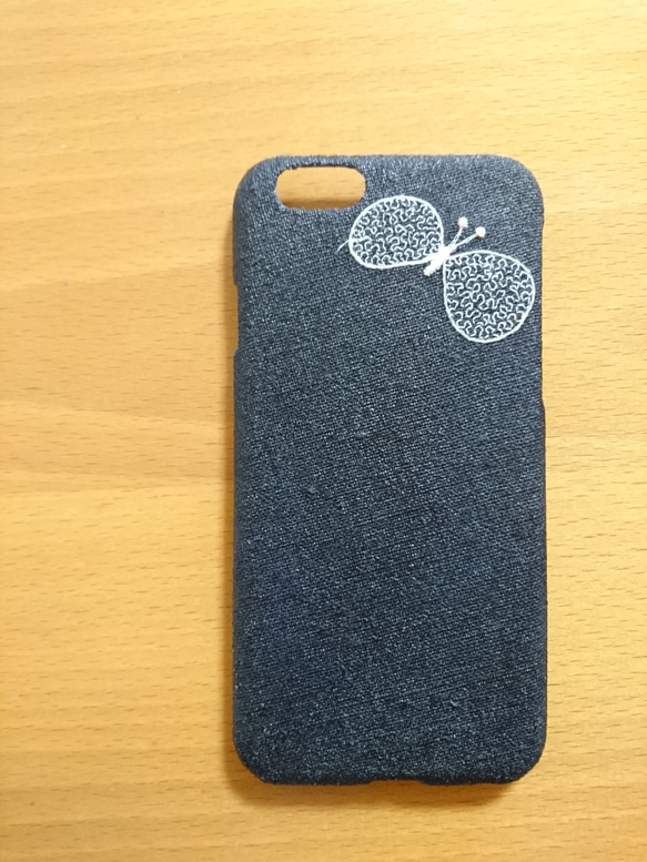 再入荷♫iphoneケース*ミナペルホネン*ChouCho ネイビー*mina perhonen