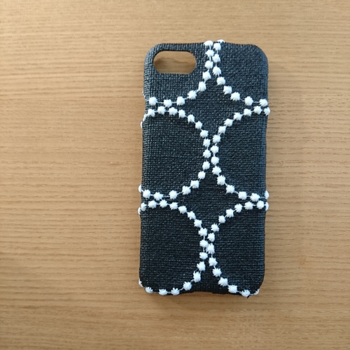 ★完成品【マルチケース】ミナペルホネン タンバリン navy × white iphoneケース*ミナペルホネン*タンバリン*ダークネイビー×ホワイトmina