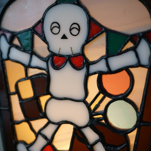 ステンドグラス ランプ ハロウィン ステンドグラス ランプ ペンダントライト 照明 おしゃれ Iida