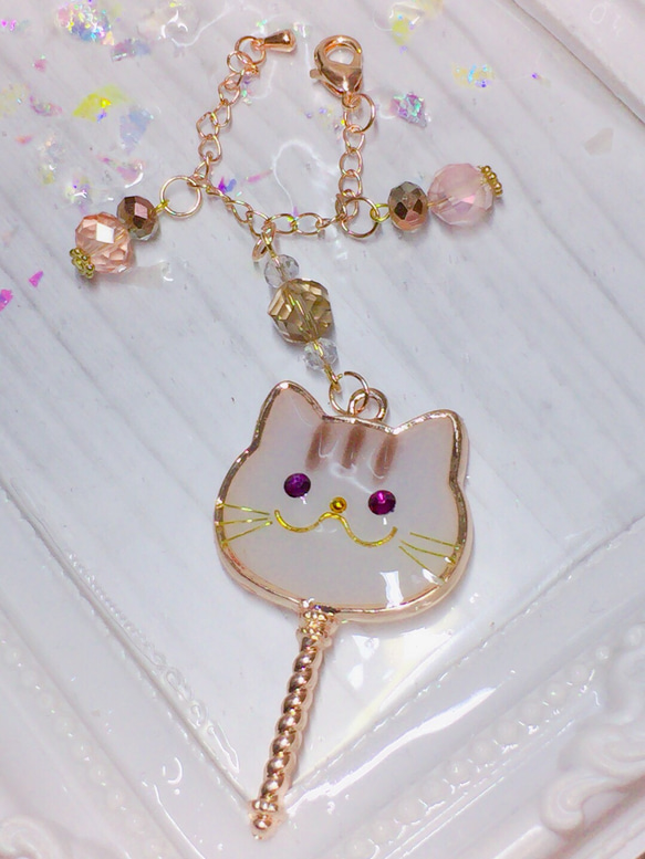 【♡FLY♡SHOP♡】ハンドメイド♡バックチャーム♡CATS 1枚目の画像