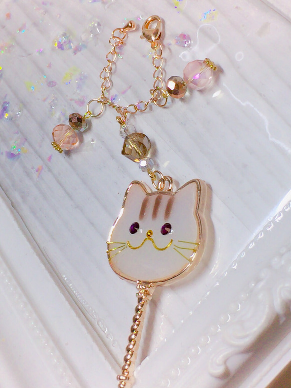 【♡FLY♡SHOP♡】ハンドメイド♡バックチャーム♡CATS 2枚目の画像