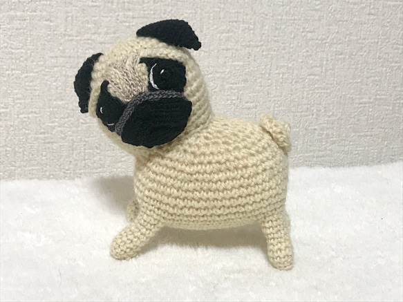 ハンドメイド＊パグちゃんあみぐるみ あみぐるみ