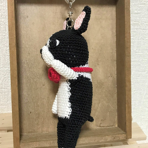あみぐるみ キーホルダー（花 編み物 あみぐるみ キーホルダー