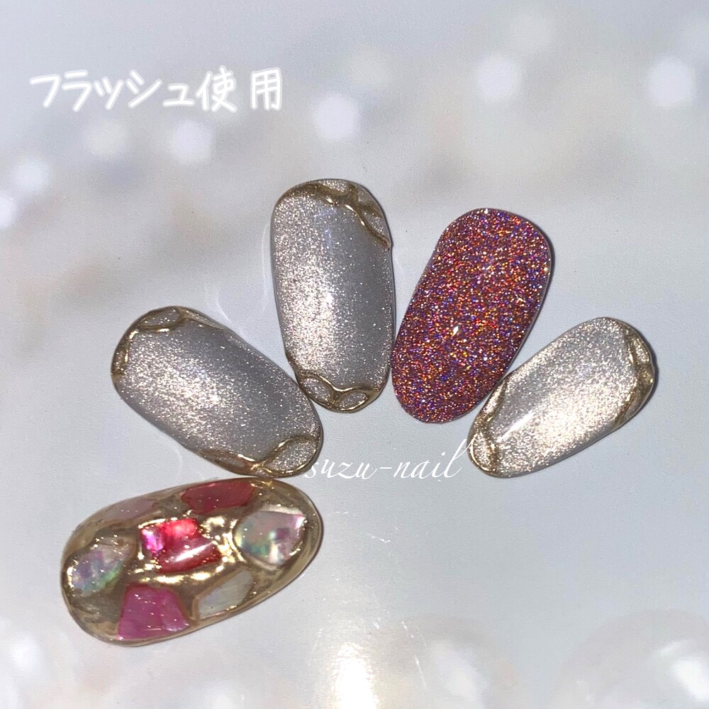 新作☆フラッシュネイル/シェルネイル/マグネットジェル/nails