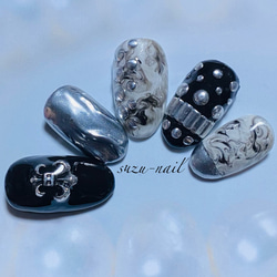 再販☆クロムネイル/シルバーネイル/V系ネイル/ミラーネイル/nails