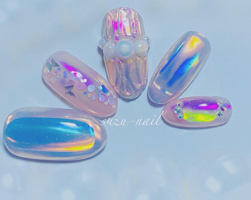 3dネイルパーツ ネイル うるうるネイル 氷ネイル ネイルパーツ うるうるネイル 氷ネイル オーロラ 3Dパーツ ハート 丸 ラウンド