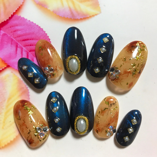 受注製作】 彼岸花 ネイルチップ No.248 ネイルチップ（つけ爪 