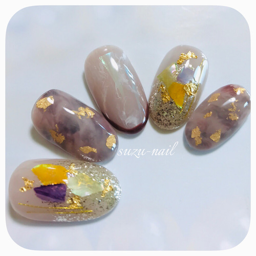 再販☆ニュアンスネイル/グレージュ/秋/nails/オータムネイル