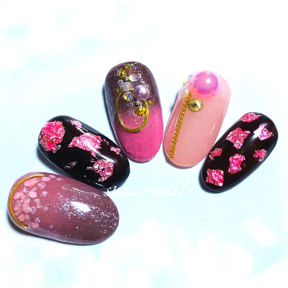 再販☆くすみピンクネイル/ピンク/春/nails/ネイル/ラメネイル