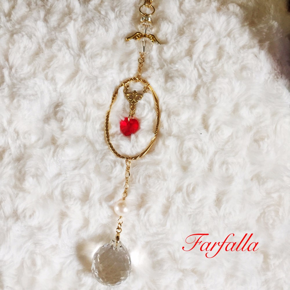 スワロフスキーの天使のサンキャッチャー サンキャッチャー Farfalla