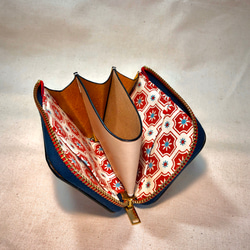 拉鍊小錢包-黃-零錢包-短夾-Pueblo-Waldes-法薩琳麻線手縫 第10張的照片