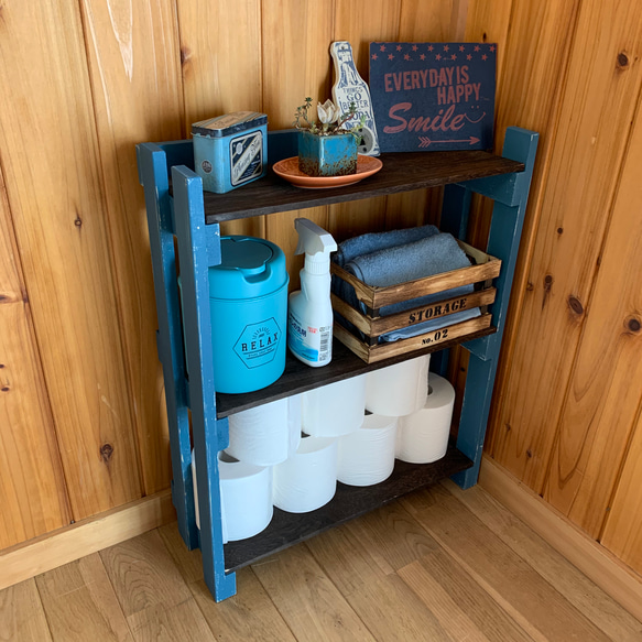 受注製作 トイレ収納棚 プランターラック 飾り棚 シェルフ ラック  