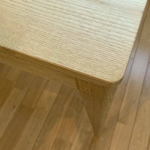 栗のシンプルダイニングテーブル ダイニングテーブル 家具工房木槌