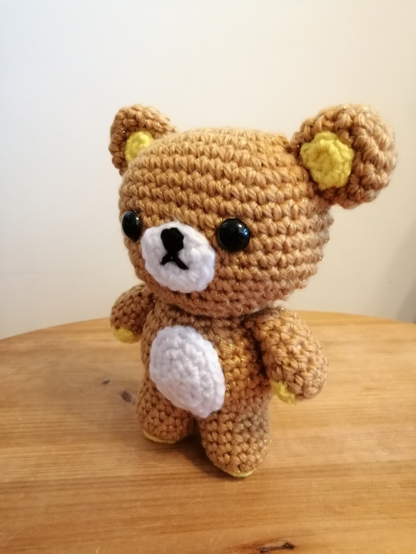 [太著迷.愛死了] 手編毛線娃娃公仔 - 鬆弛小熊熊 第3張的照片