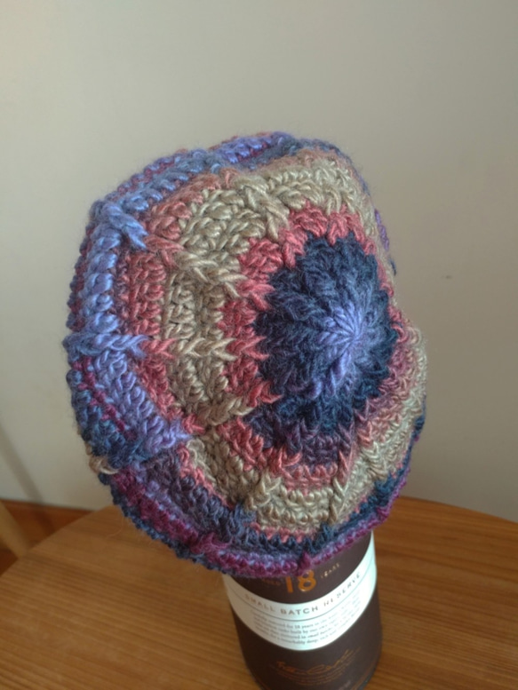 [魅了されすぎた。死ぬほどの愛]手編みのウールの帽子-パステルの画家の帽子 3枚目の画像