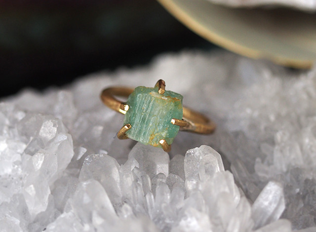 エメラルドリング ⭐︎一点もの エメラルドリング - 指輪・リングの