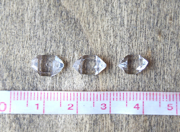 トモ様オーダー　原石のダイヤモンドクォーツのリング・ネックレス 8枚目の画像