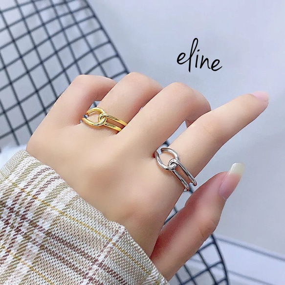 ▶︎ツイストリング/シルバー&ゴールド ショップ シルバー ツイスト