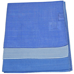 スカーフ　とにかる　シルク×コットン　コンパクトサイズ　シーブルー 3枚目の画像