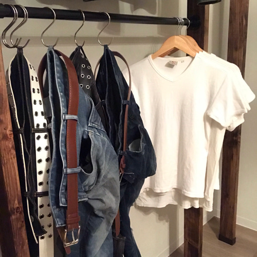 オーダーハンドメイドブルックリン調ハンガーラック