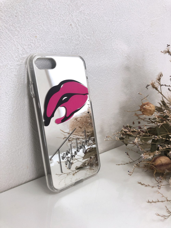 ミラーiPhoneケース「Rina LIP」 1枚目の画像