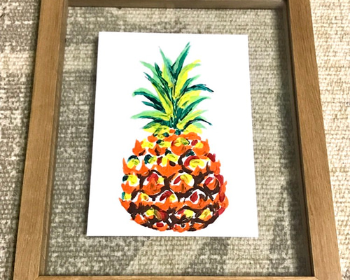 パイナップルの結婚式 絵画作品 1/5 限定5部 版画 さぐれ