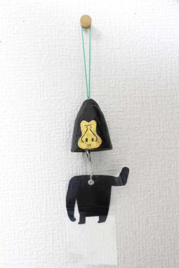 ゴリラのゴッさん風鈴（優しい顔） 1枚目の画像