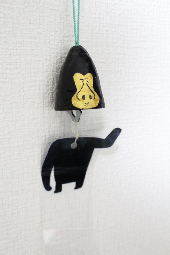 ゴリラのゴッさん風鈴（優しい顔） 4枚目の画像