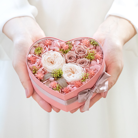 Heart Shape Flower Box（ハート型フラワーボックス） 2枚目の画像