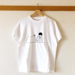 Tシャツ（この糸なんの糸気になる糸/ネイビー） 2枚目の画像