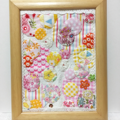 創作アップリケ(布絵) ケシの花 額入り 【公式通販】