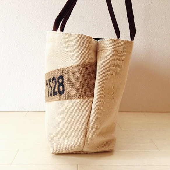 【数量限定】コーヒー麻袋のトートバッグ Mサイズ 3 [Viajesシリーズ] 3枚目の画像
