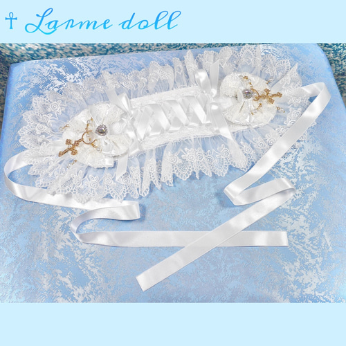 受注生産】《☥》ロリィタヘッドドレス (白) ヘッドドレス  