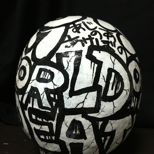 百鬼 達磨ちゃんフィギュア オリジナル 白スカル 立体・オブジェ 百鬼