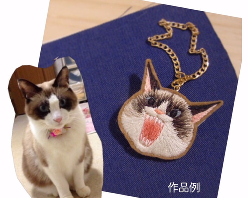 うちのこ〝シャーっ〟オーダーメイド＊猫＊ブローチ＊チャーム