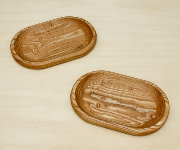木のコーヒートレイ・小(タモ・オイル) 2枚目の画像