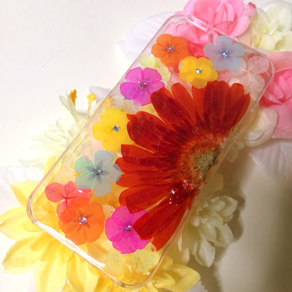 【限定1品】summer♡押し花iPhoneケース 2枚目の画像