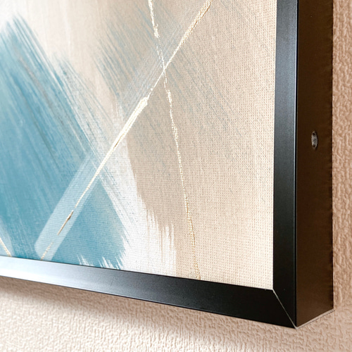 WIND - 絵画 アート ネイビー モノトーン 白 黒 チャコール