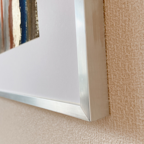 SAVANNA (A3) - モダンアート 抽象画 絵画 フレームアート グレー