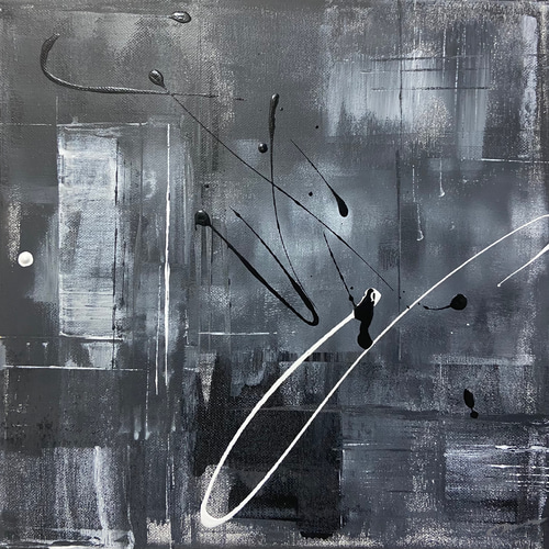 BLOCKS - アート モノトーン 現代アート 絵画 抽象画 モダン