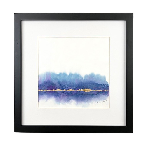 DEEP WATER LAVENDER- 絵画 花 抽象画 寒色 おしゃれ アート 現代美術