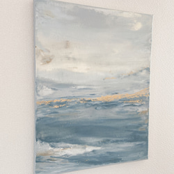 BORDERLESS - アート　絵画　シンプル　スタイリッシュ　ミニマル　グレー　淡い色　ホワイト　ベージュ　青　空 3枚目の画像