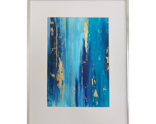 A study of the color blue λ/抽象画 (S4)/北欧/アート/モダン