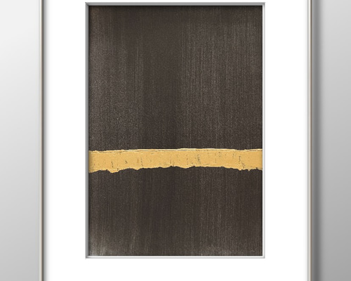 BLACK - モダンアート インテリア (A4サイズ) 絵画 miotokyo 通販