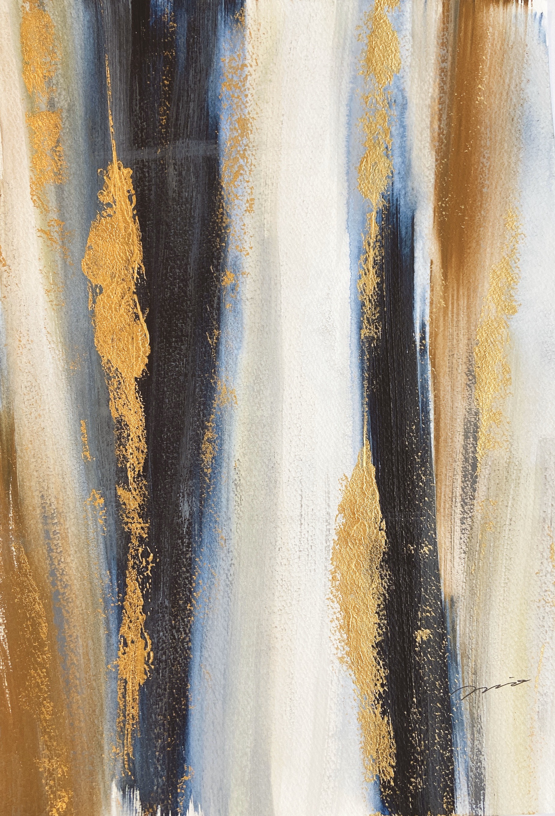 アート 絵画 インテリア海外 抽象画 モダン ホテル ギフト 金箔