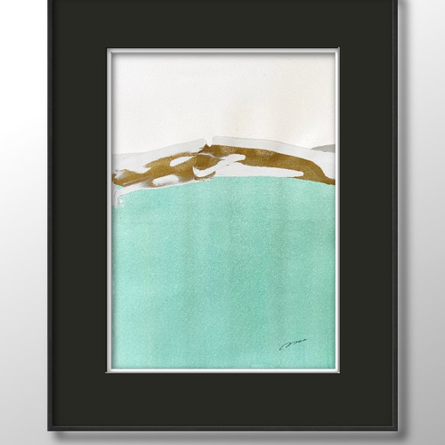 抽象画　絵画　カラー　インテリア　アート　A4サイズ 抽象画絵画カラーインテリアアートA4サイズ