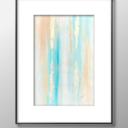 北欧/アート/インテリア/絵画/抽象画/海　【Ao to Midori】 北欧/アート/インテリア/絵画/抽象画/海【Ao to Midori】